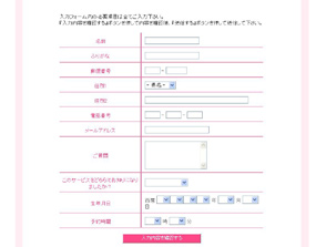完成ページ 画面サンプル